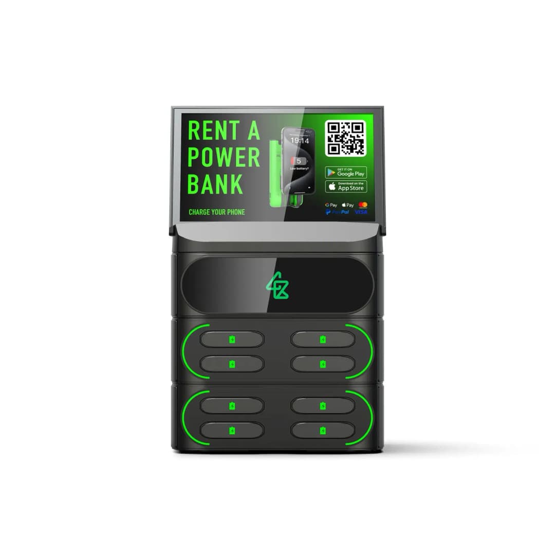 Een prototype van het ChargeBuddies oplaadstation